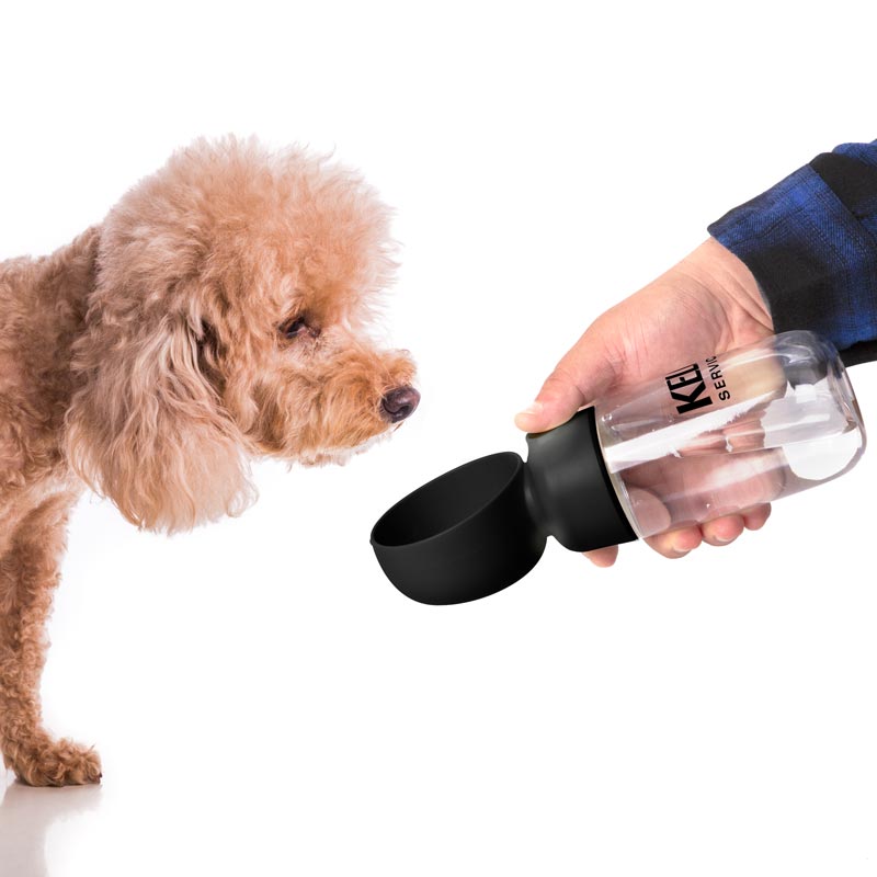 13 Oz. Pet Water Bottle w/Bowl 1