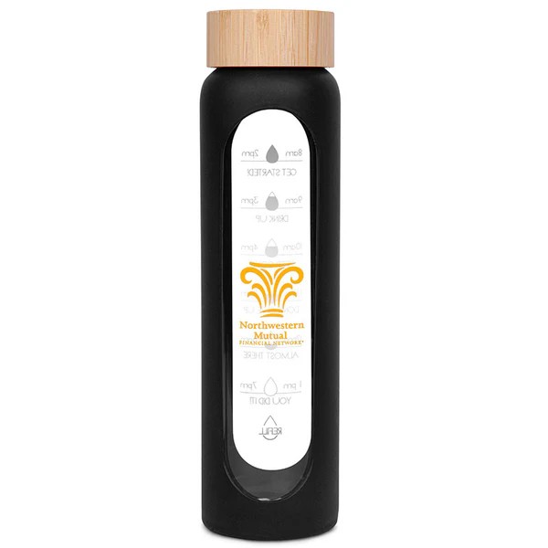 36 Oz. Bronte Glass Water Bottle 1