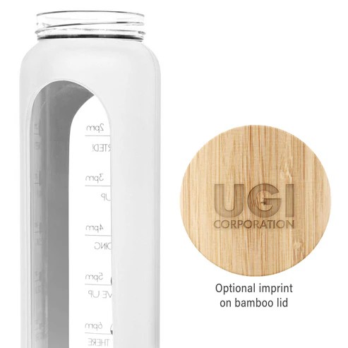 36 Oz. Bronte Glass Water Bottle 1