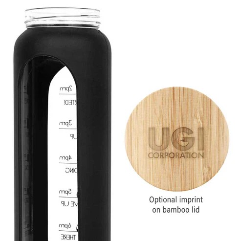 36 Oz. Bronte Glass Water Bottle 1