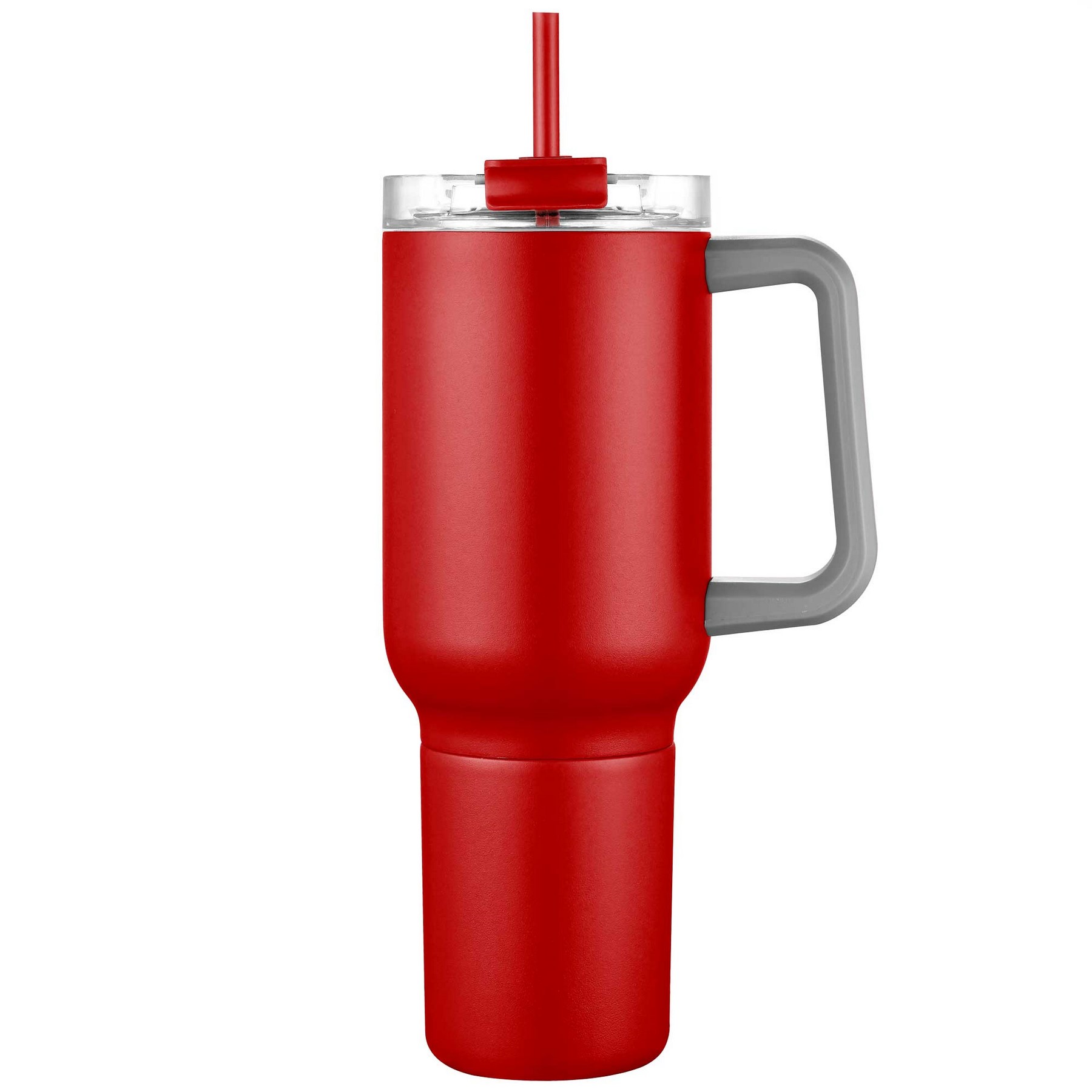 21oz. Stainless Steel Travel Mug with Handle & Straw 1