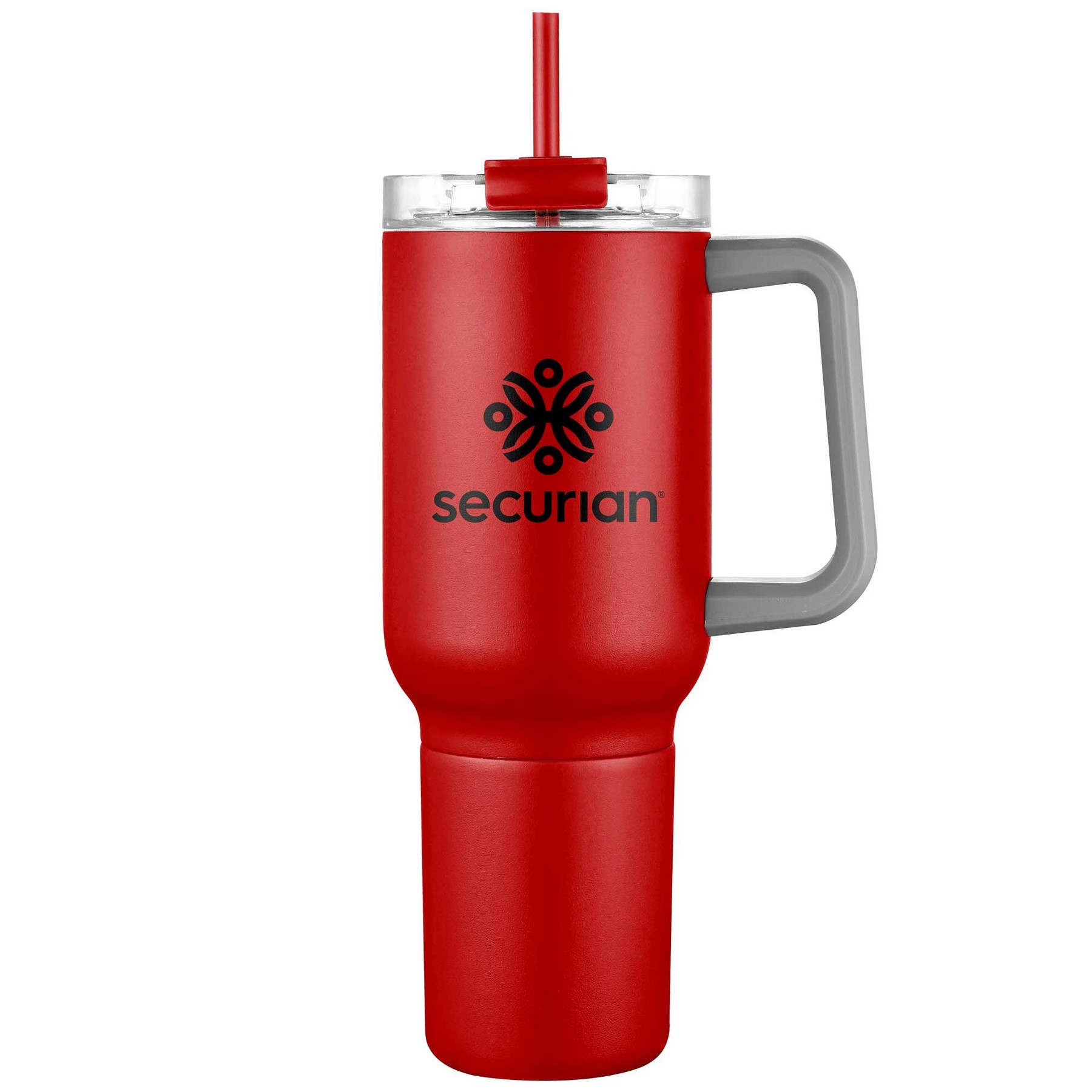 21oz. Stainless Steel Travel Mug with Handle & Straw 1