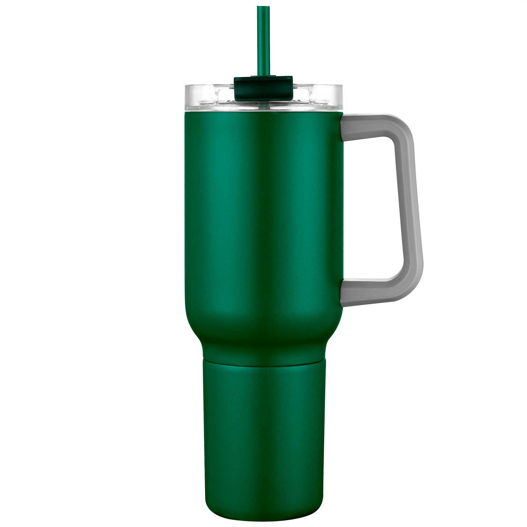 21oz. Stainless Steel Travel Mug with Handle & Straw 1
