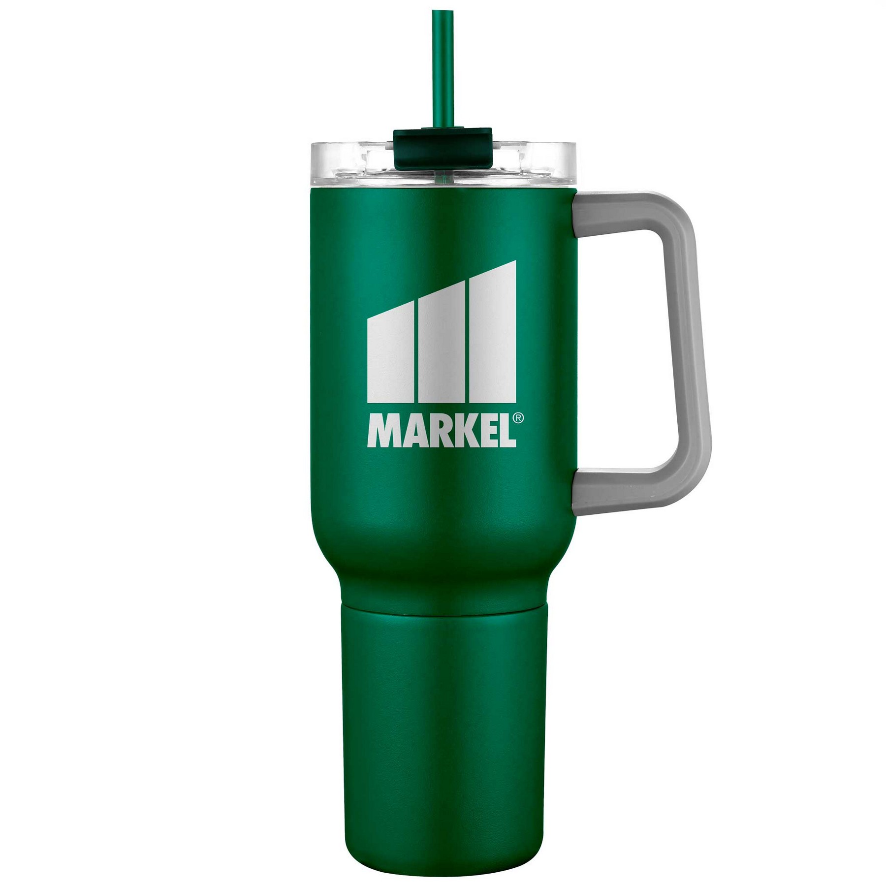 21oz. Stainless Steel Travel Mug with Handle & Straw 1