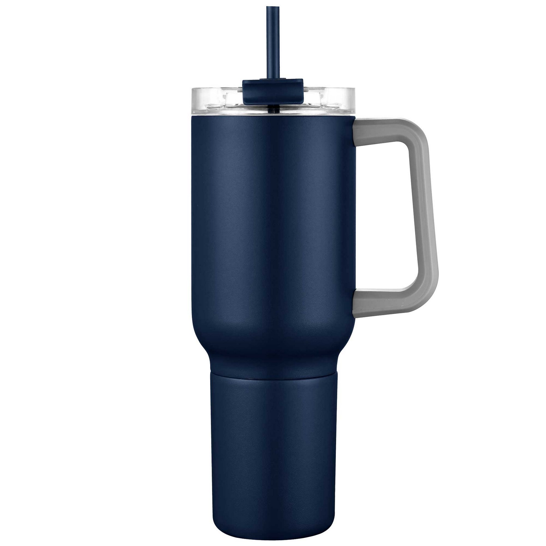 21oz. Stainless Steel Travel Mug with Handle & Straw 1