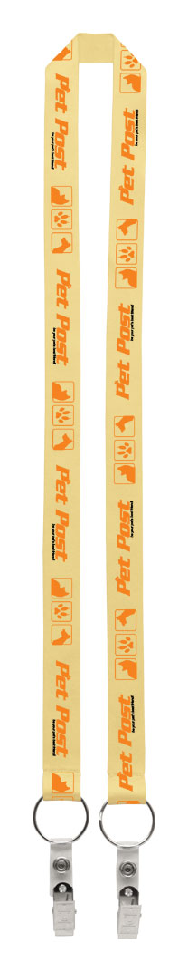 1" Dual LA-214 Sublimation Lanyard 1 1" Dual LA-214 Sublimation Lanyard 1