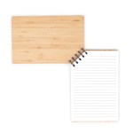A5 Corner Spiral Bound Journal Book w/Bamboo Cover - Bamboo Brown Blank Inside Cover A5 Corner Spiral Bound Journal Book w/Bamboo Cover - Bamboo Brown Blank Inside Cover