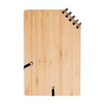 A5 Corner Spiral Bound Journal Book w/Bamboo Cover - Bamboo Brown Blank Back A5 Corner Spiral Bound Journal Book w/Bamboo Cover - Bamboo Brown Blank Back