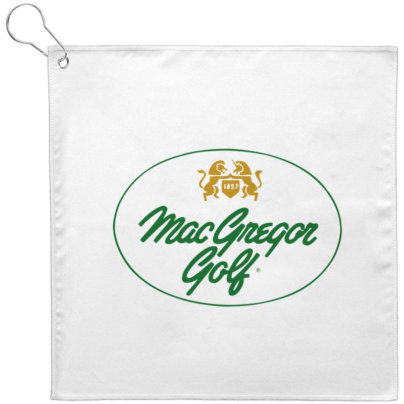 12" x 12" Golf Towel w/Grommet - 200GSM 1 12" x 12" Golf Towel w/Grommet - 200GSM 1