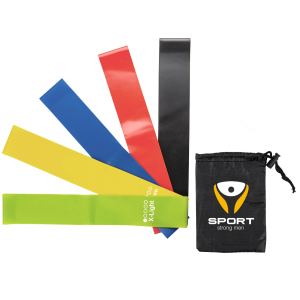Yoga Resistance Bands With Pouch (Factory Direct 10-12 Weeks Ocean) 1 Yoga Resistance Bands With Pouch (Factory Direct 10-12 Weeks Ocean) 1