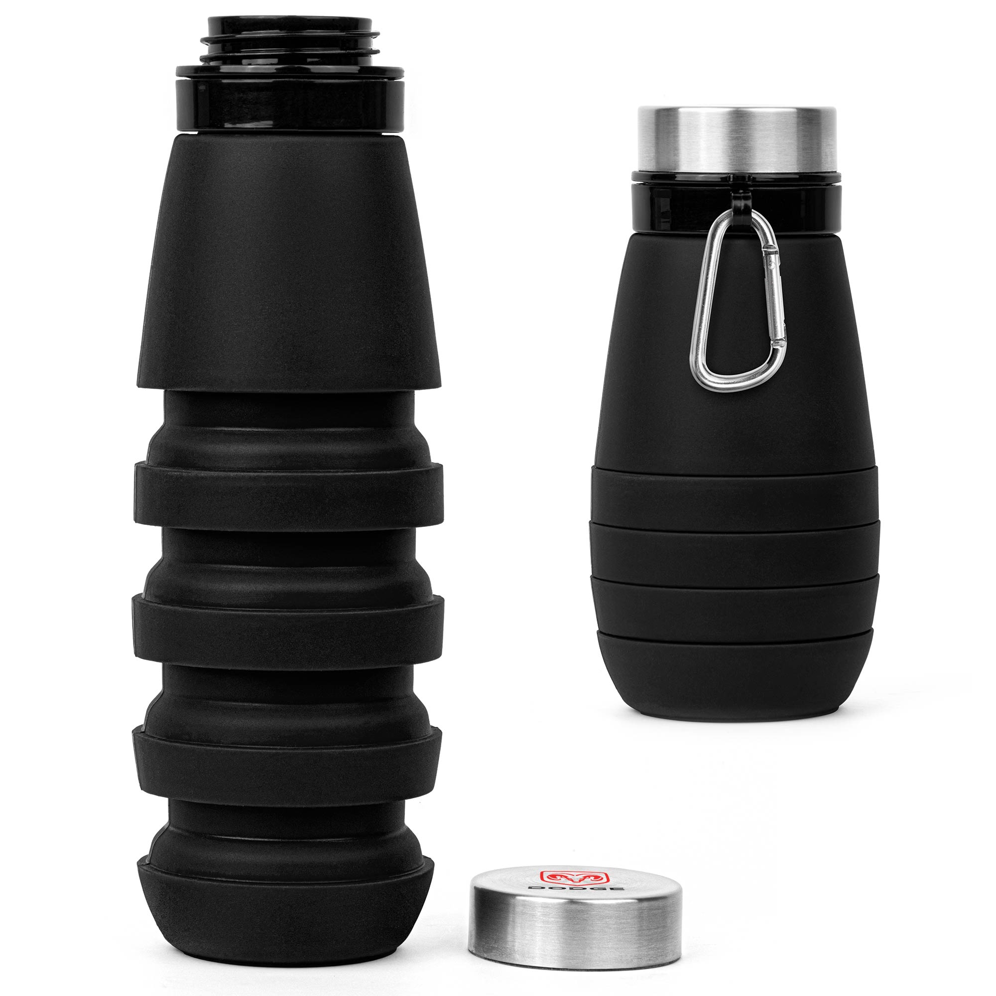 20 Oz. The Whirlwind Collapsible Silicone Water Bottle 1