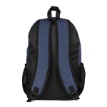 OceanTide Recycled Backpack - Navy Blue/Black Blank Back OceanTide Recycled Backpack - Navy Blue/Black Blank Back