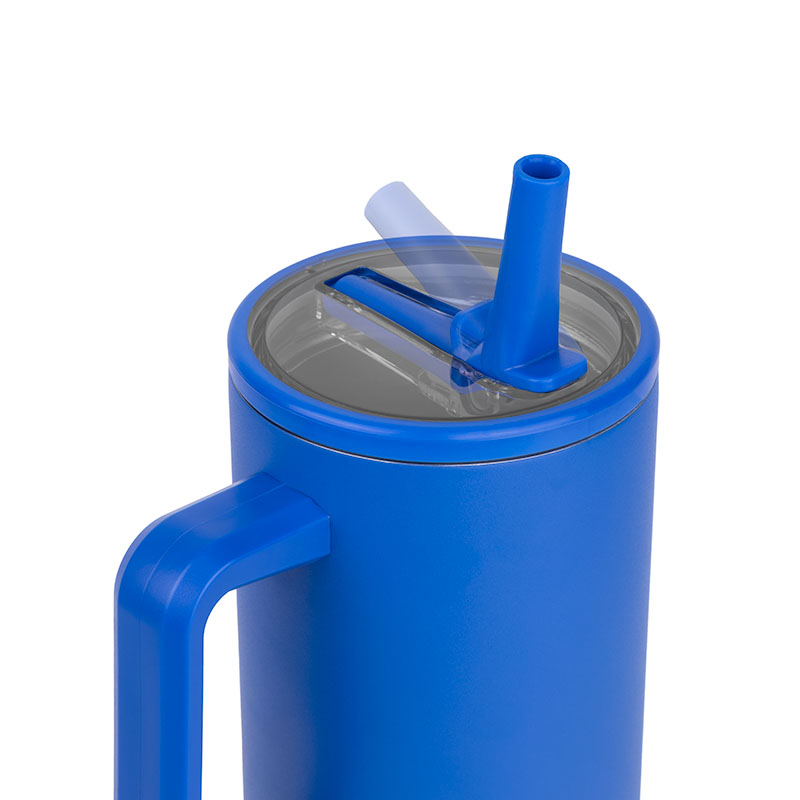 40 Oz. Hydravault FlipStraw Tumbler w/Handle 1