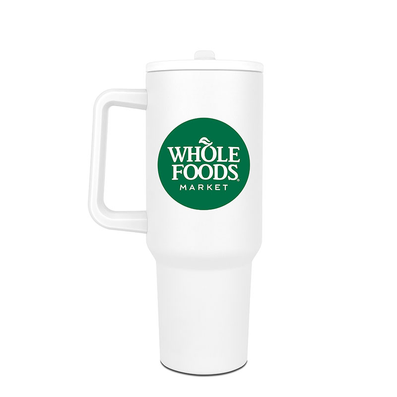 40 Oz. Hydravault FlipStraw Tumbler w/Handle 1