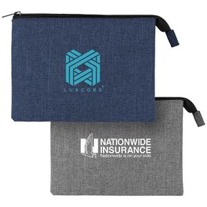 Heathered Reusable 3-Pocket Eva Pouch (Factory Direct - 10-12 Weeks Ocean) 1 Heathered Reusable 3-Pocket Eva Pouch (Factory Direct - 10-12 Weeks Ocean) 1