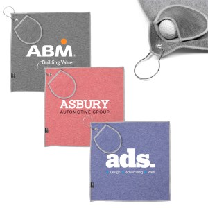 EcoCaddy rPET Golf Towel with Ball Pouch 1 EcoCaddy rPET Golf Towel with Ball Pouch 1