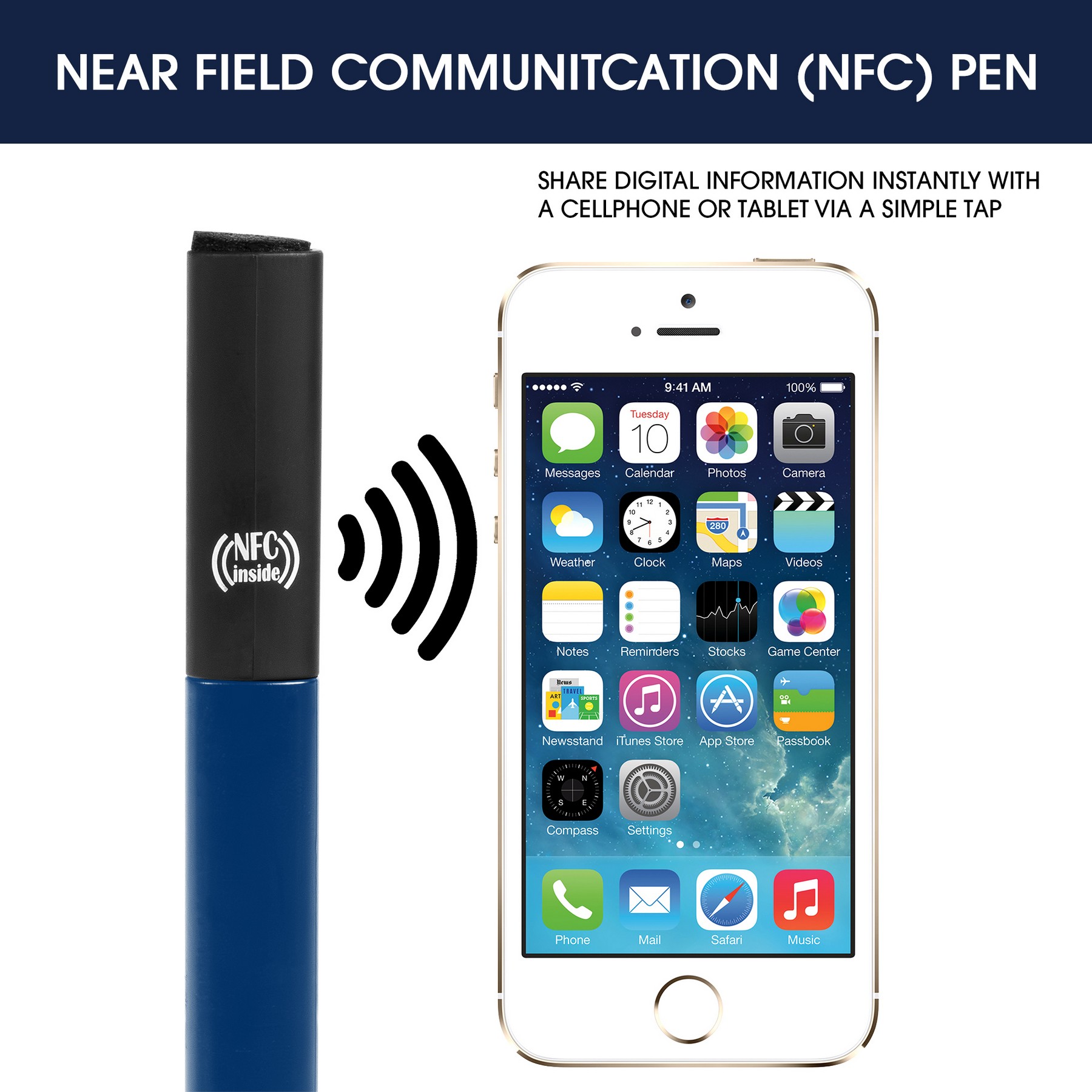 NFC Stylus Pen with Bottle Opener & Ruler (Factory Direct) 10-12 Weeks 1