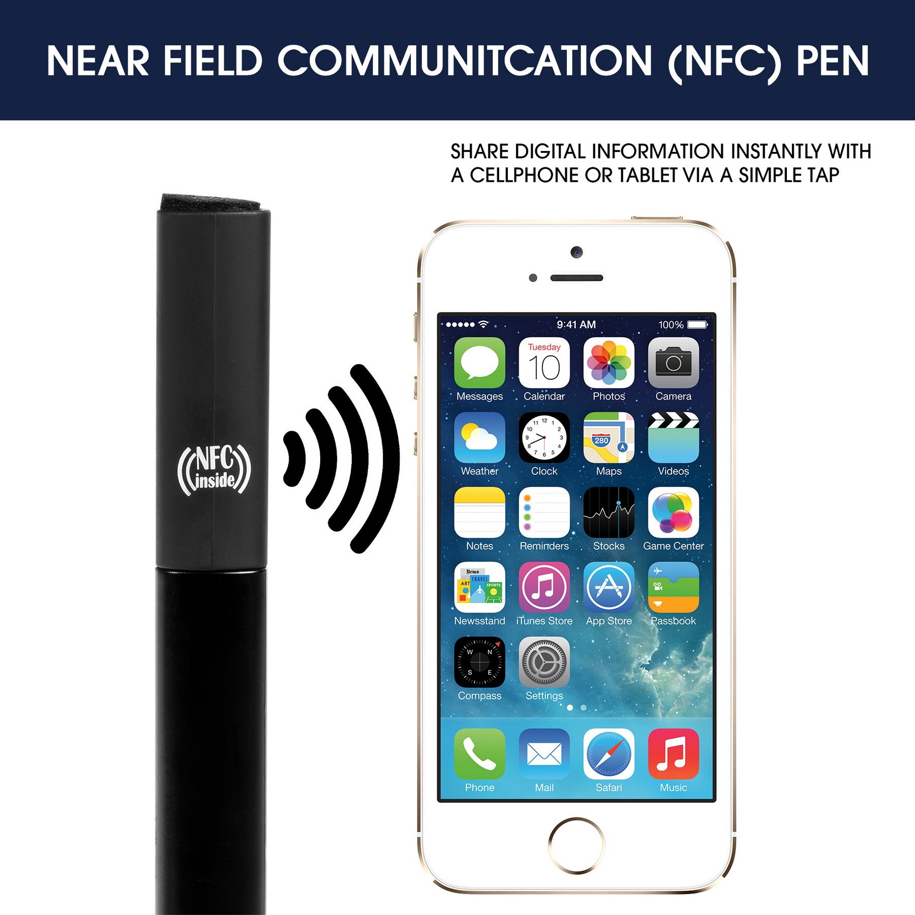 NFC Stylus Pen with Bottle Opener & Ruler (Factory Direct) 10-12 Weeks 1