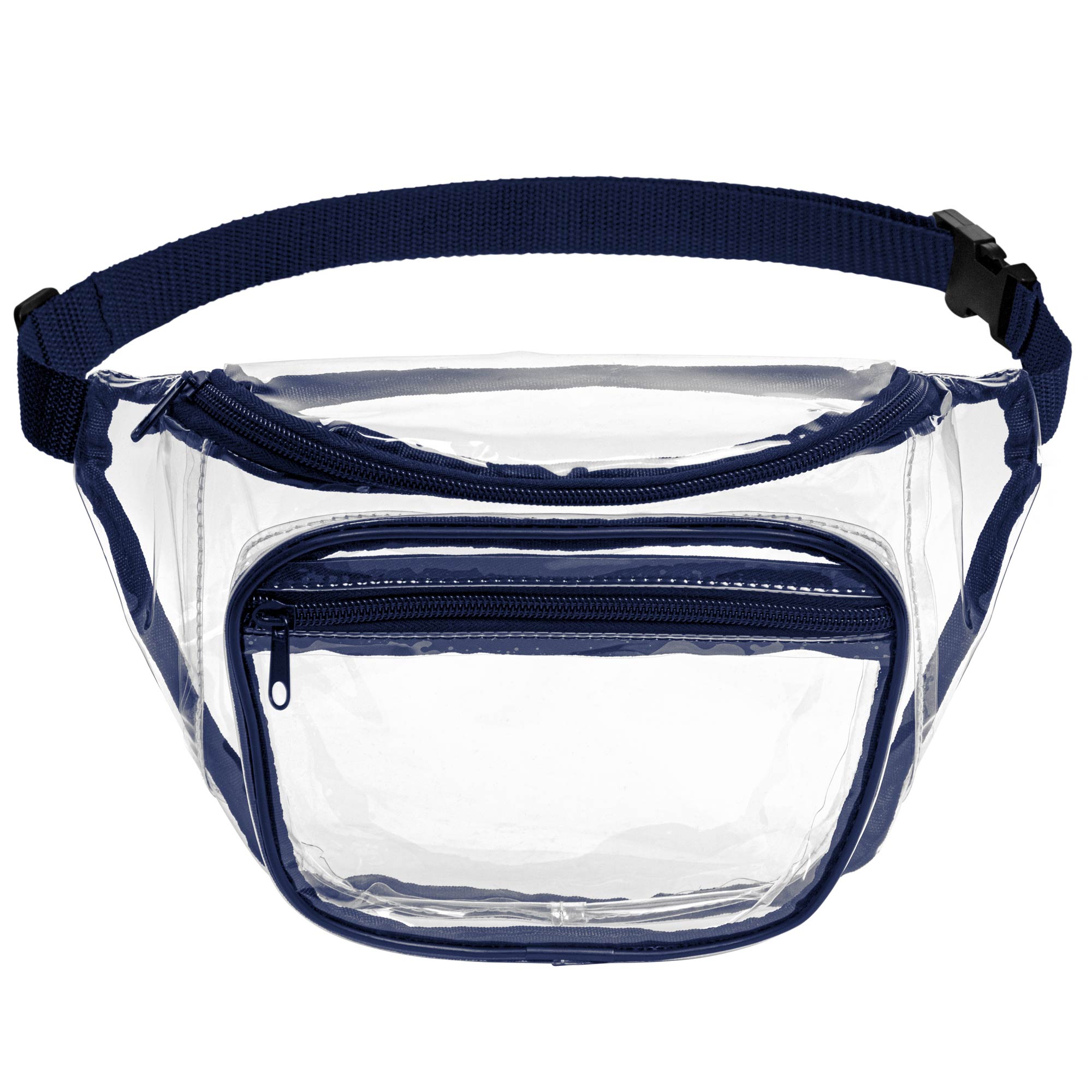Two Pocket PVC Fanny Pack w/ Zipper 1