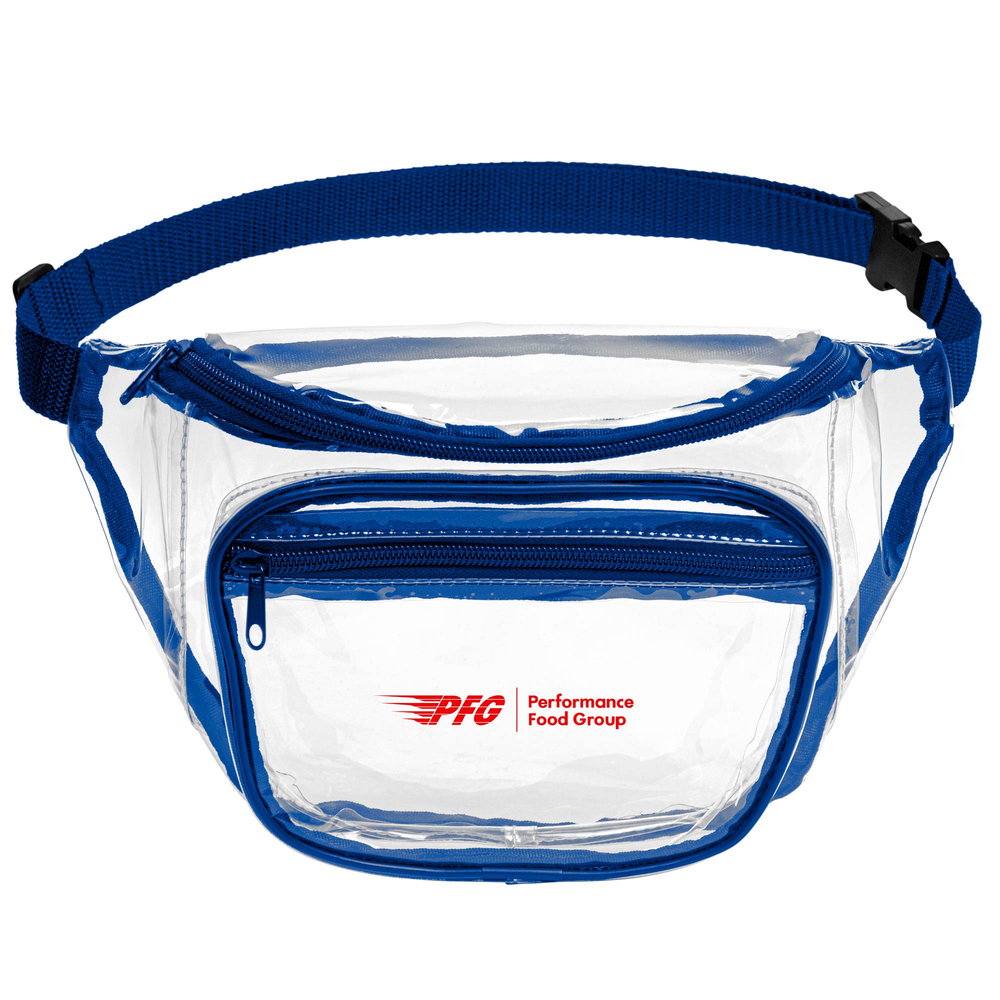 Two Pocket PVC Fanny Pack w/ Zipper 1