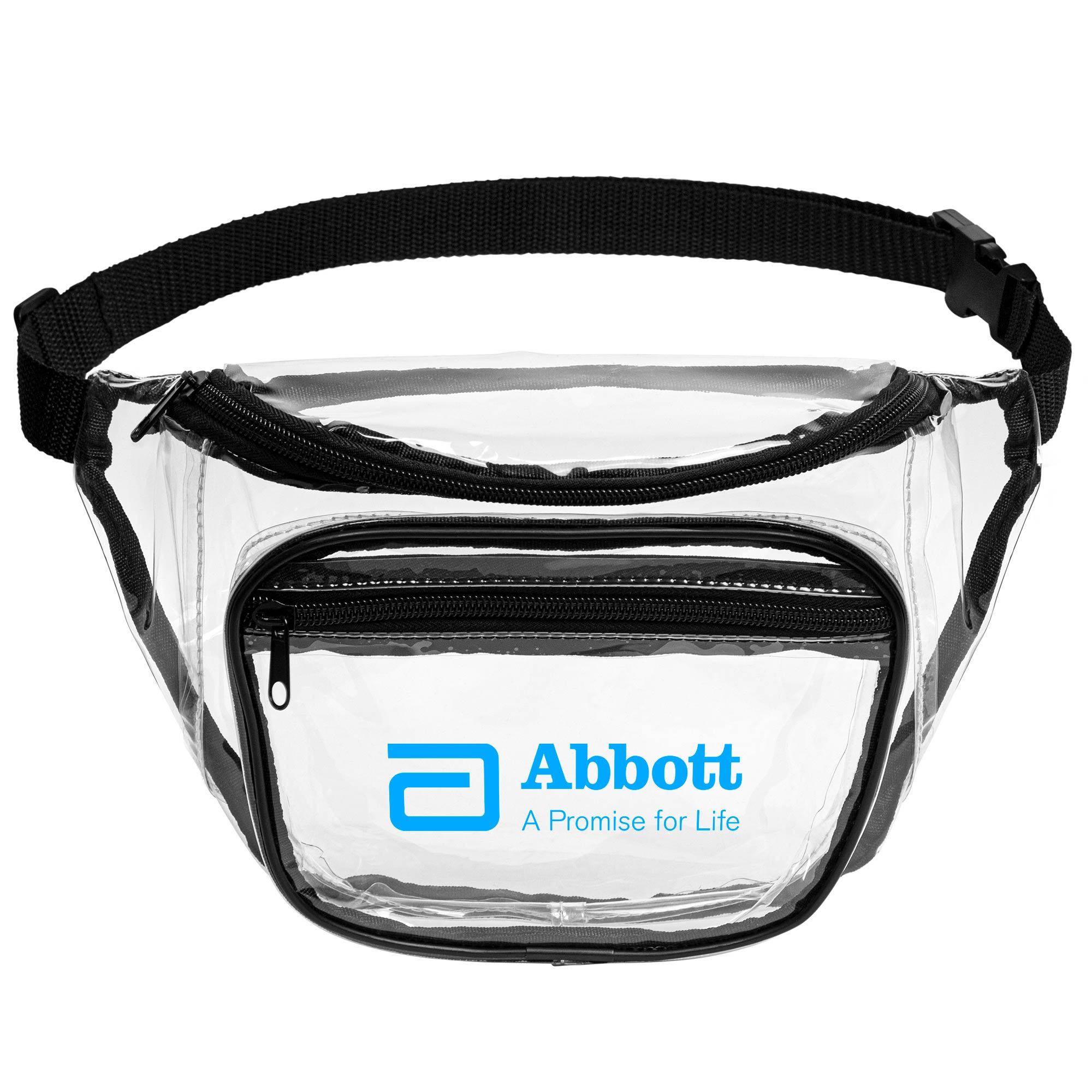 Two Pocket PVC Fanny Pack w/ Zipper 1
