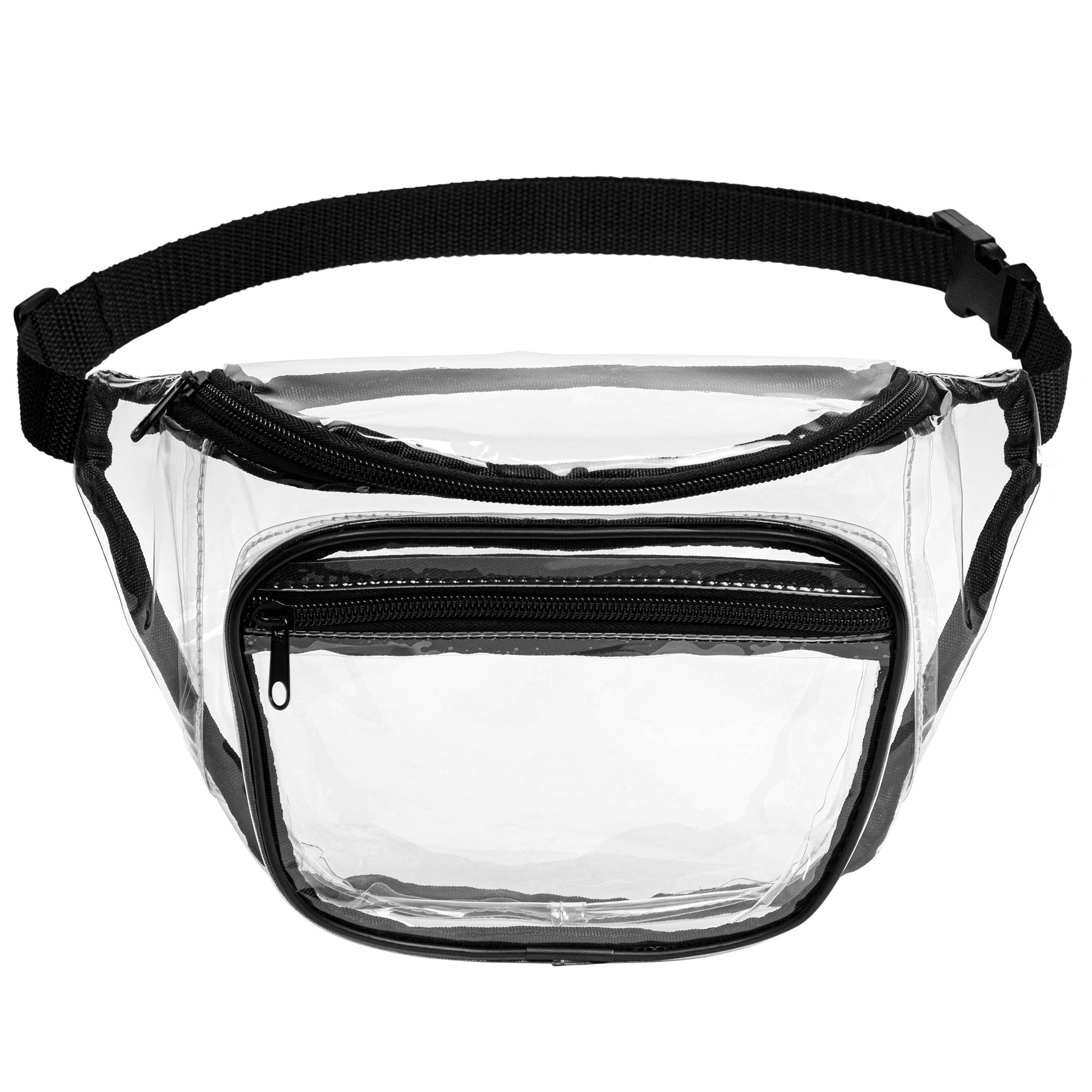 Two Pocket PVC Fanny Pack w/ Zipper 1