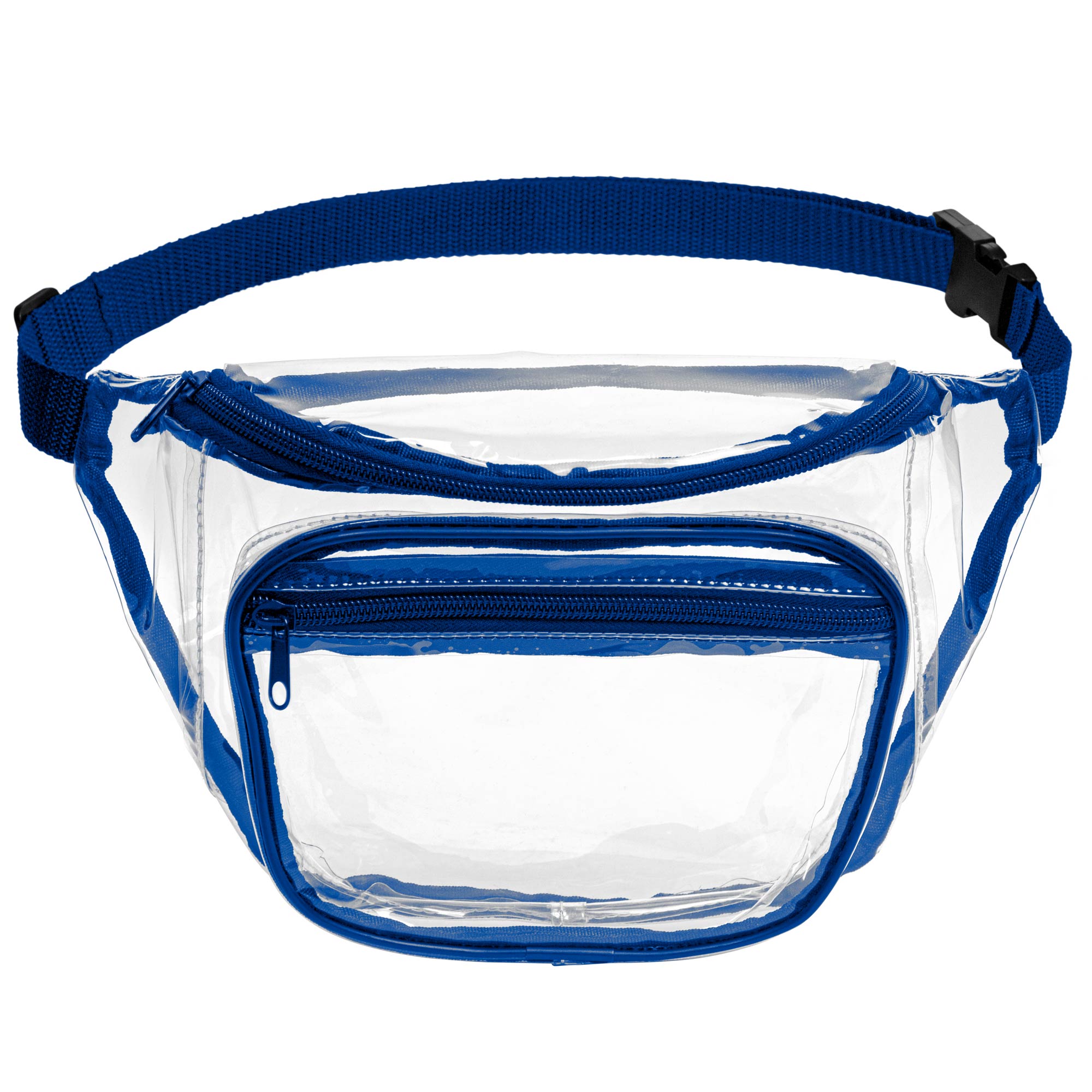 Two Pocket PVC Fanny Pack w/ Zipper 1