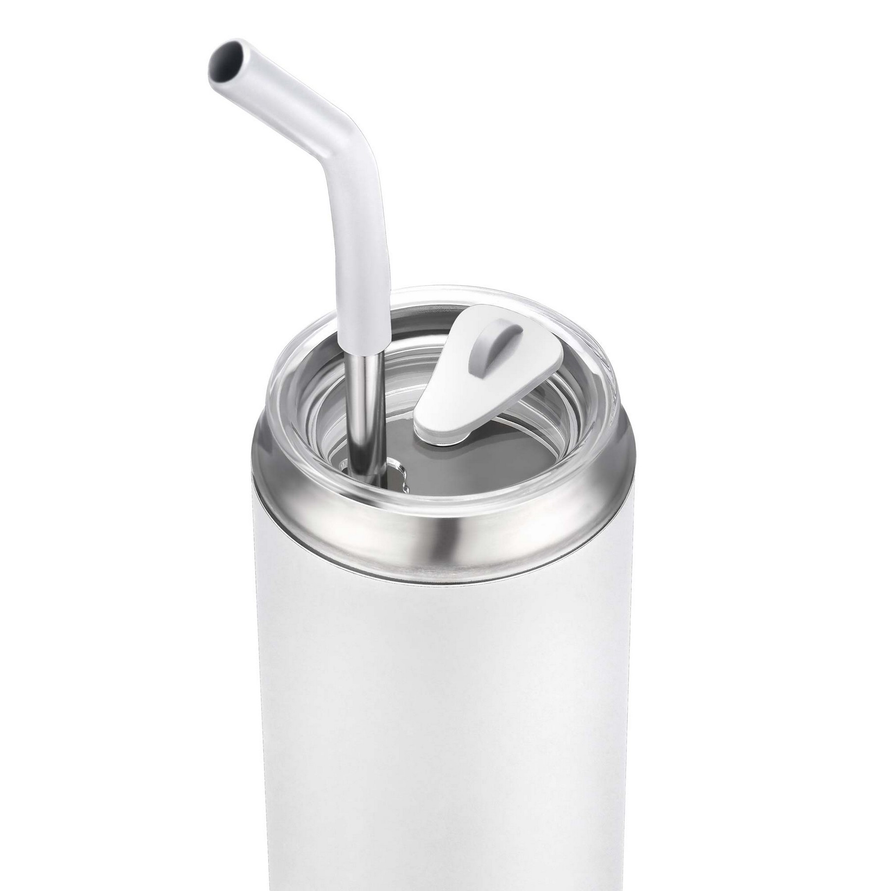20oz. Stainless Steel Tumbler with Dual-Use Lid and Straw 1