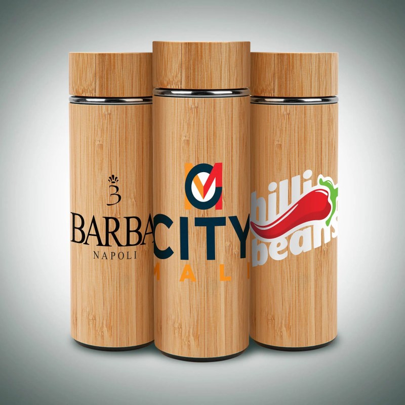16 Oz. Vacuum-Sealed Eco Bamboo Bottle (Factory Direct - 10-12 Weeks Ocean) 1 16 Oz. Vacuum-Sealed Eco Bamboo Bottle (Factory Direct - 10-12 Weeks Ocean) 1