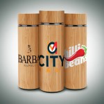 16 Oz. Vacuum-Sealed Eco Bamboo Bottle (Factory Direct - 10-12 Weeks Ocean) 1 16 Oz. Vacuum-Sealed Eco Bamboo Bottle (Factory Direct - 10-12 Weeks Ocean) 1