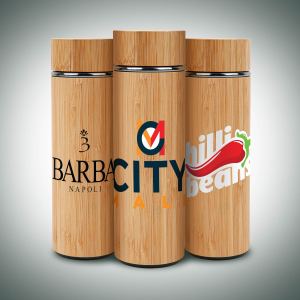 16 Oz. Vacuum-Sealed Eco Bamboo Bottle (Factory Direct - 10-12 Weeks Ocean) 1 16 Oz. Vacuum-Sealed Eco Bamboo Bottle (Factory Direct - 10-12 Weeks Ocean) 1