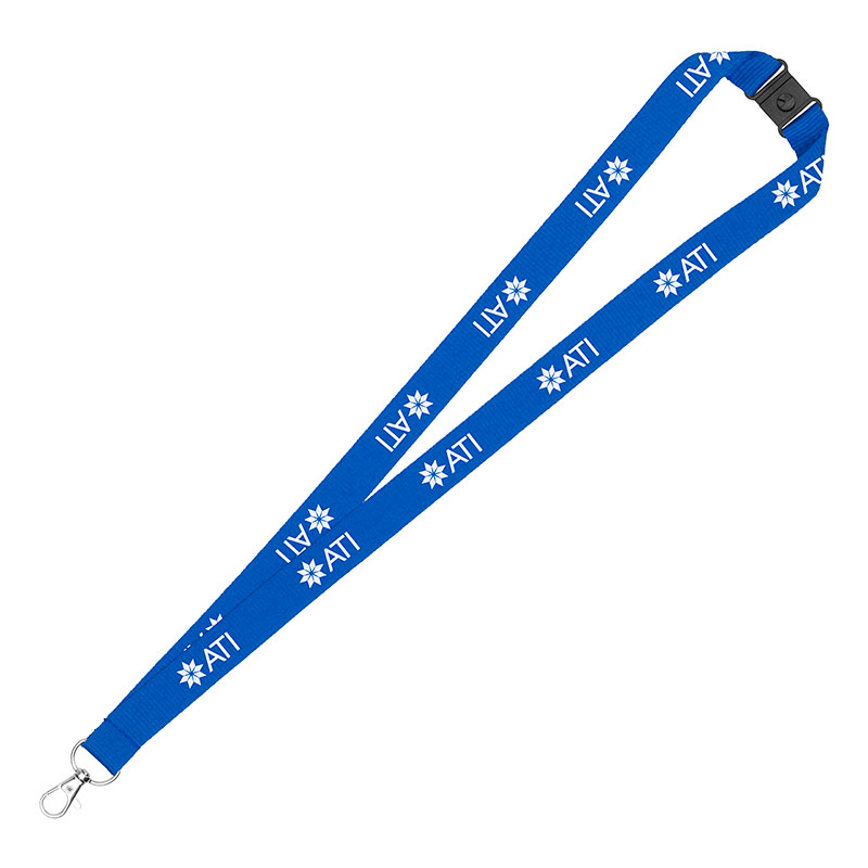 3/4" Eco Friendly rPET Lanyard with Safety Breakaway 1