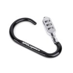SecureLink Large Carabiner Keychain - Black Logo Open SecureLink Large Carabiner Keychain - Black Logo Open