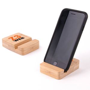 Eco-Friendly Bamboo Mobile Device Holder (Factory Direct - 10-12 Weeks Ocean) 1 Eco-Friendly Bamboo Mobile Device Holder (Factory Direct - 10-12 Weeks Ocean) 1