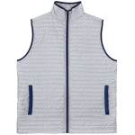 Unisex 100% Polyester Puffer Vest (5 Weeks Air) - Gray/Navy Blue Unisex 100% Polyester Puffer Vest (5 Weeks Air) - Gray/Navy Blue