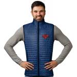 Unisex 100% Polyester Puffer Vest (5 Weeks Air) - Navy Blue Unisex 100% Polyester Puffer Vest (5 Weeks Air) - Navy Blue