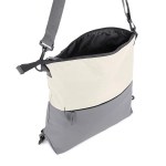Ocean Plastic Two Tone Backpack Tote - White/Gray Blank Open Ocean Plastic Two Tone Backpack Tote - White/Gray Blank Open