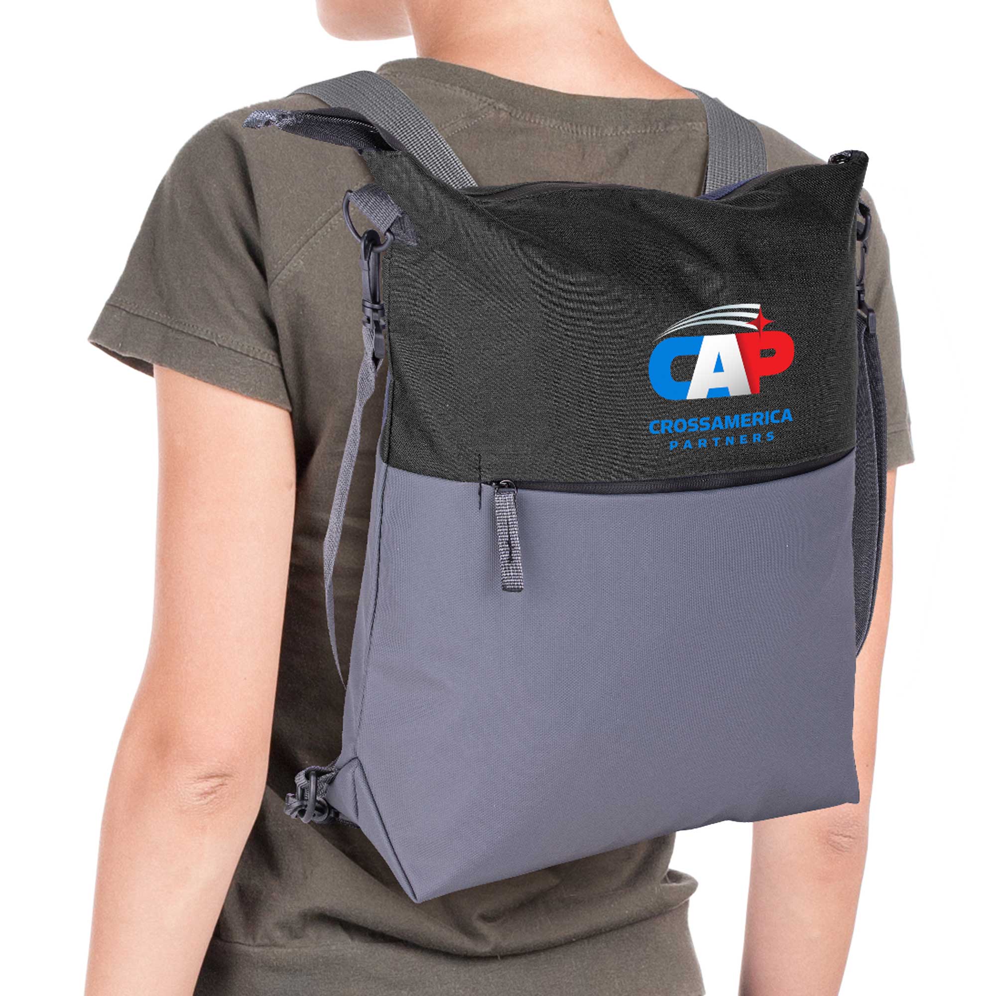 Ocean Plastic Two Tone Backpack Tote 1