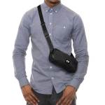 Waste2Gear Recycled Ocean Plastic Fabric Sling Bag - Navy Logo Waste2Gear Recycled Ocean Plastic Fabric Sling Bag - Navy Logo