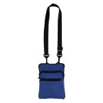rPET Crossbody Sling Bag - Navy Blue Blank Front rPET Crossbody Sling Bag - Navy Blue Blank Front