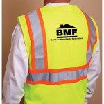 ANSI 2 Tri Color Safety Vest - Yellow/Gray/Orange Lifestyle ANSI 2 Tri Color Safety Vest - Yellow/Gray/Orange Lifestyle