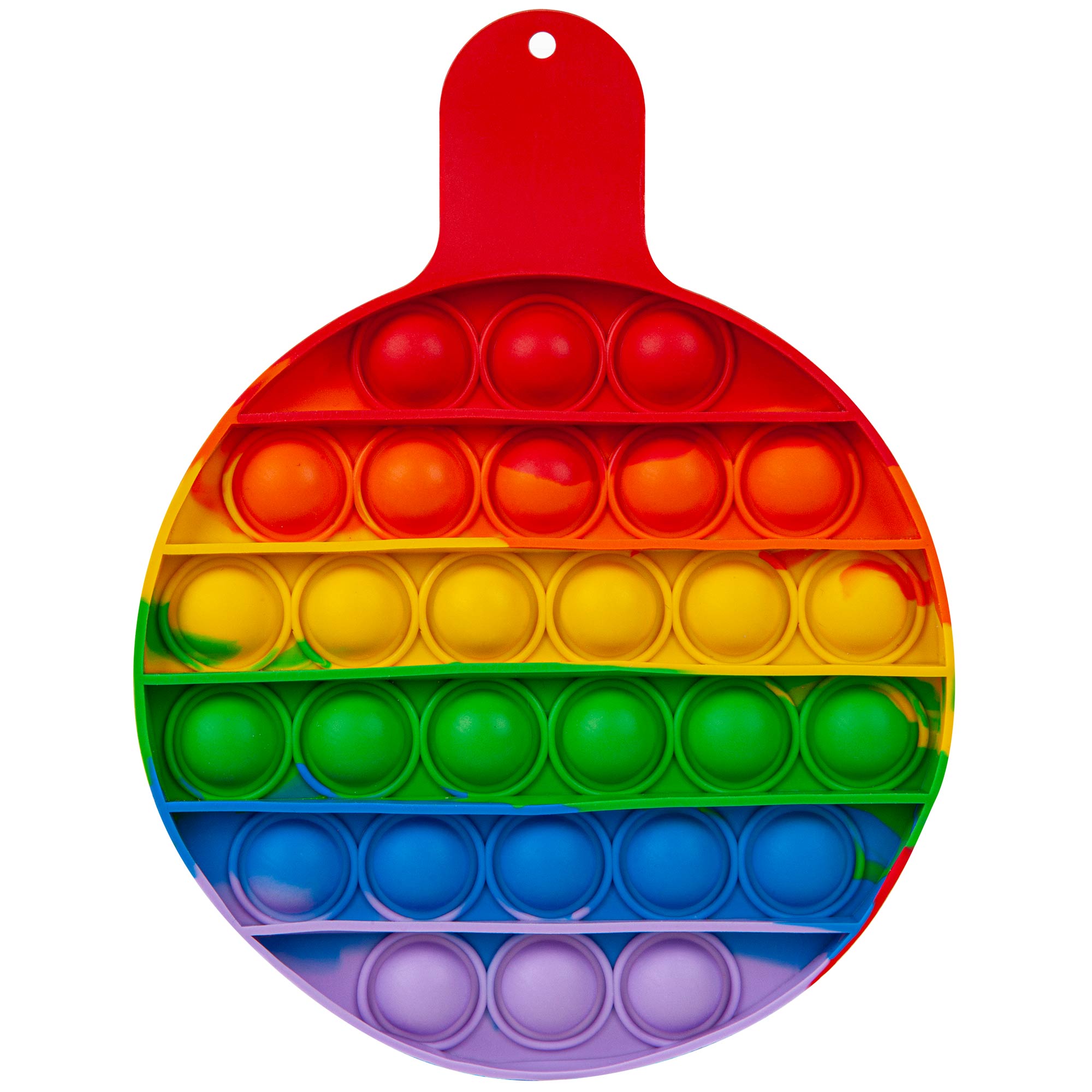Round Fiddle Popper Silicone Sensory Toy 1
