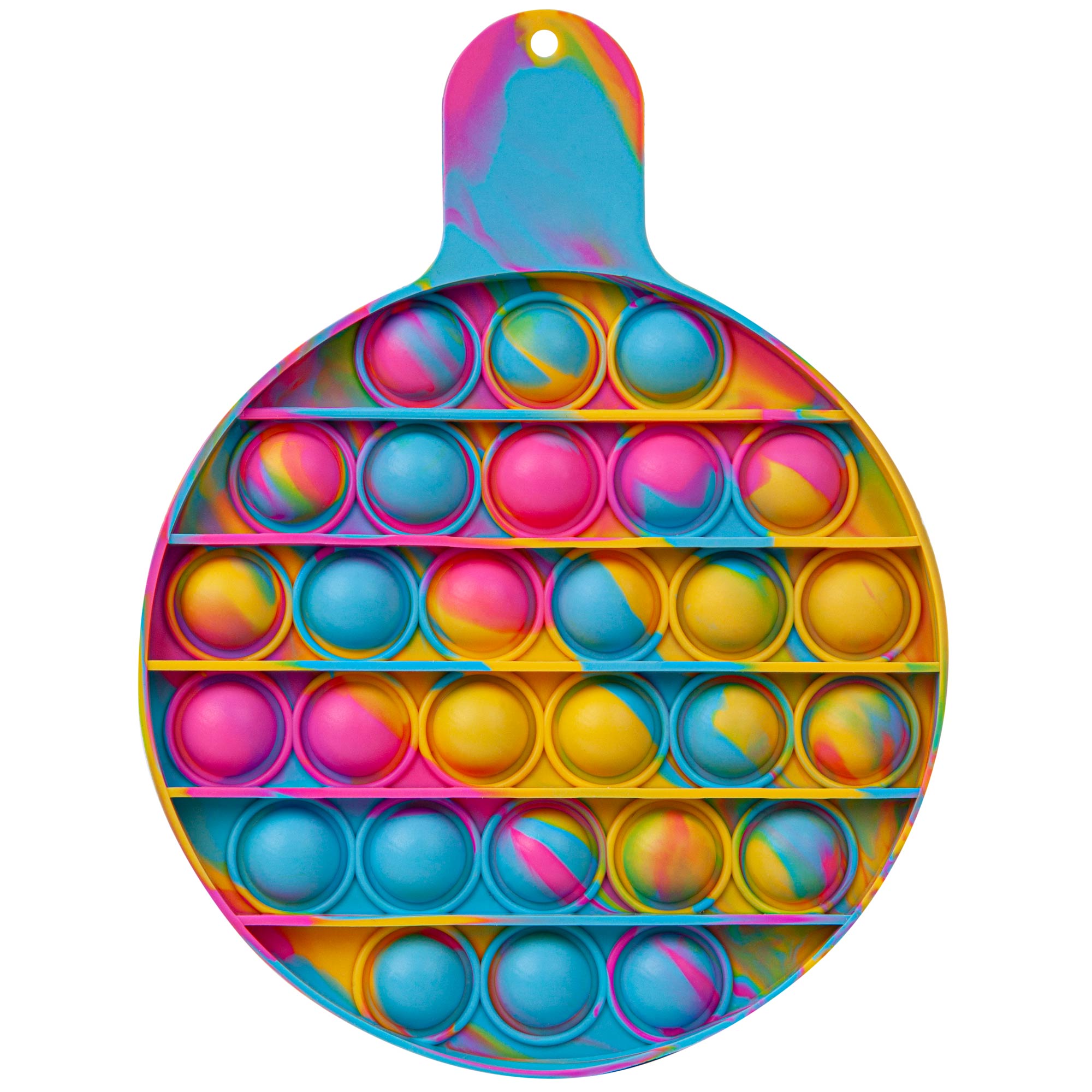 Round Fiddle Popper Silicone Sensory Toy 1