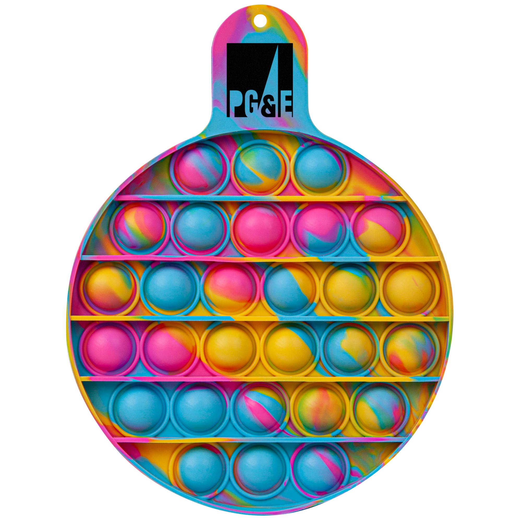 Round Fiddle Popper Silicone Sensory Toy 1