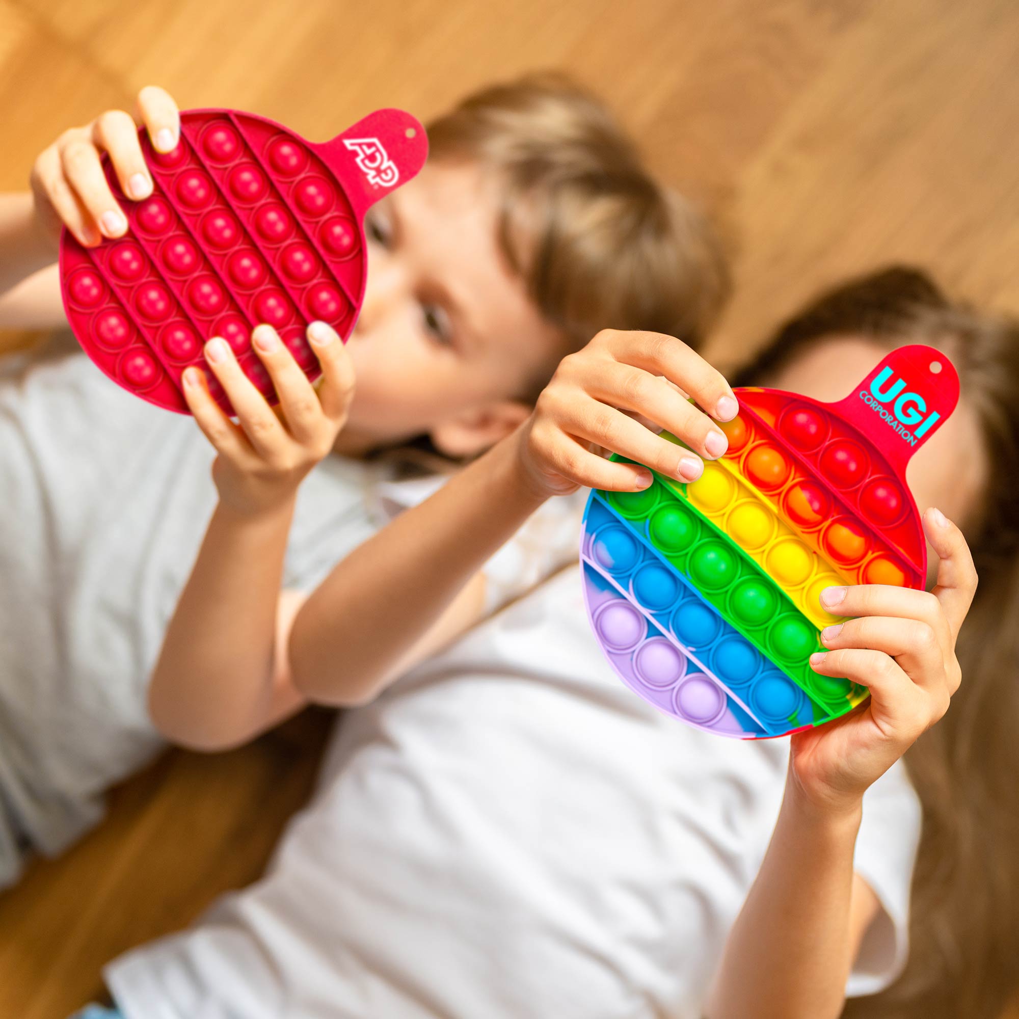 Round Fiddle Popper Silicone Sensory Toy 1