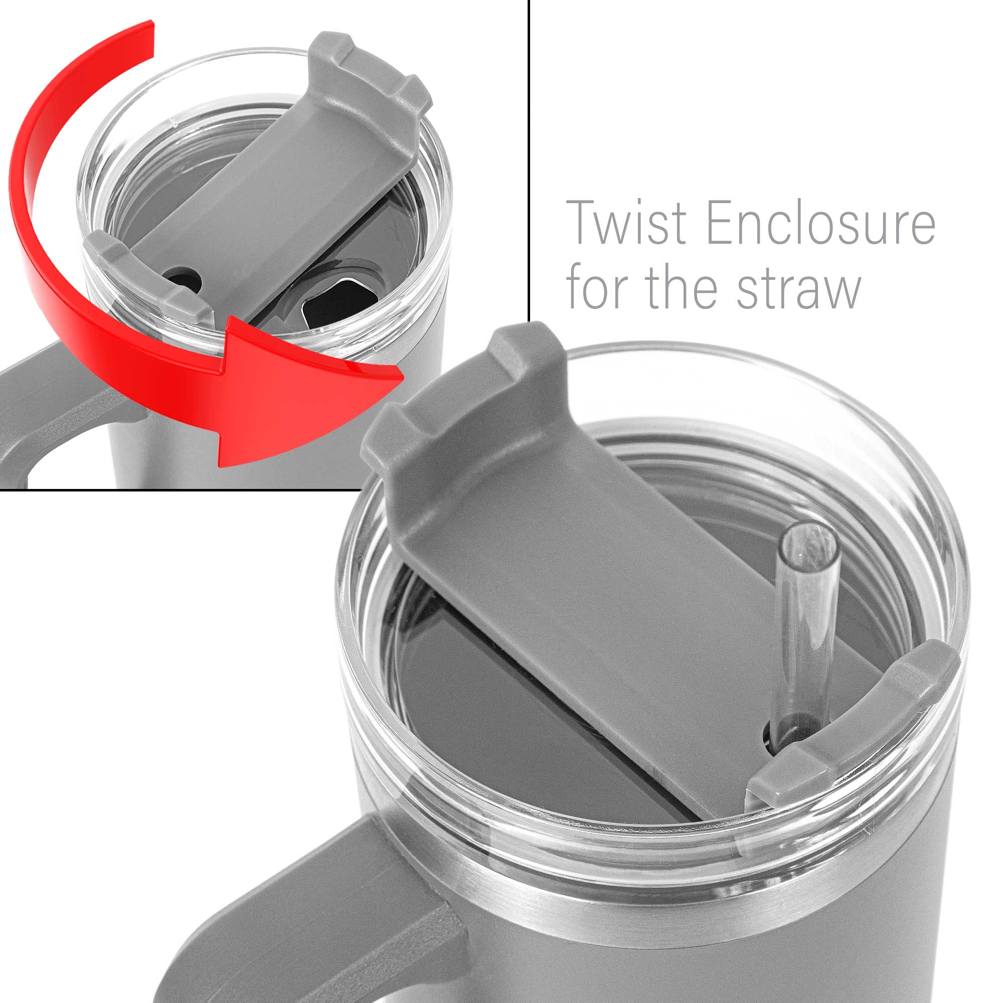 30 Oz. Little Hippo Mug & Straw Lid 1