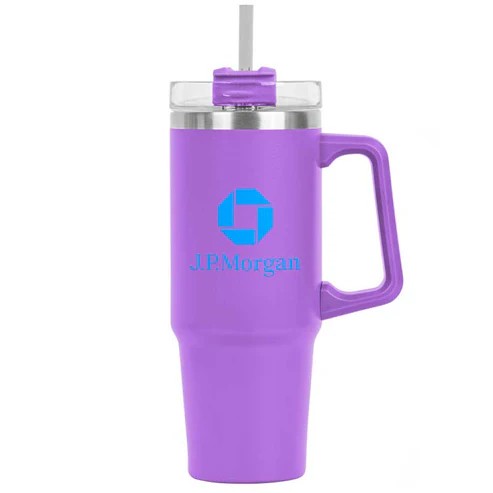30 Oz. Little Hippo Mug & Straw Lid 1