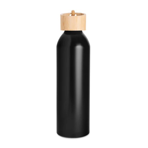 22 Oz. Meriden Aluminum Bottle w/Bamboo Lid & Cotton String Loop 1