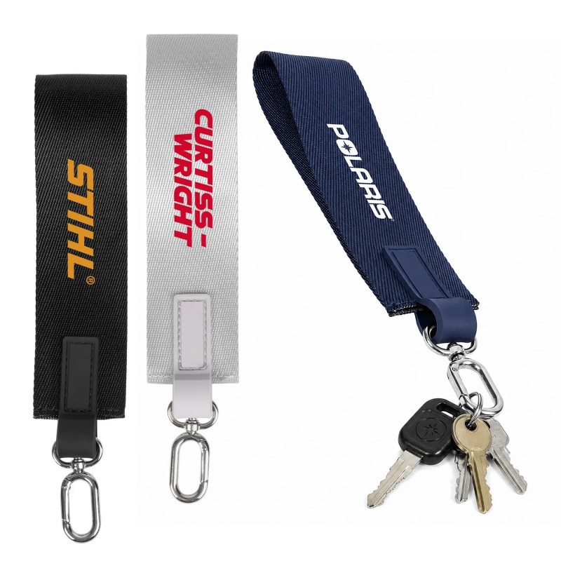 Grab & Go Webbing Wristlet with Carabiner (Factory Direct) 10-12 Weeks 1 Grab & Go Webbing Wristlet with Carabiner (Factory Direct) 10-12 Weeks 1