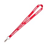 3/4" Woven Text Lanyard (QuickShip) 35-42 Days - Various 3/4" Woven Text Lanyard (QuickShip) 35-42 Days - Various